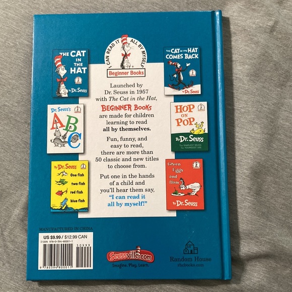 Dr. Seuss - CAT IN THE HAT - BOOK & HAT - Picture 11 of 12